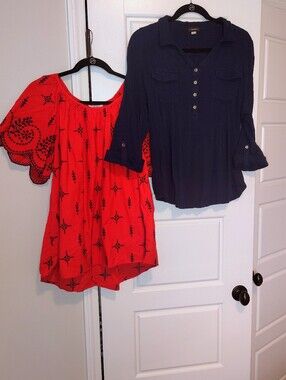 2 Women's Tops! Cute, Casual And Versatile